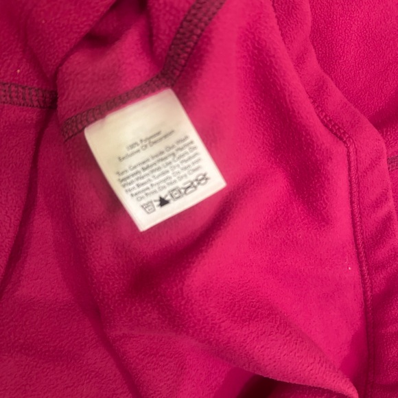Eddie Bauer EUC First Ascent XS 1/2 Zip Bright Pink Pullover Fleece Sweatshirt - Picture 10 of 10